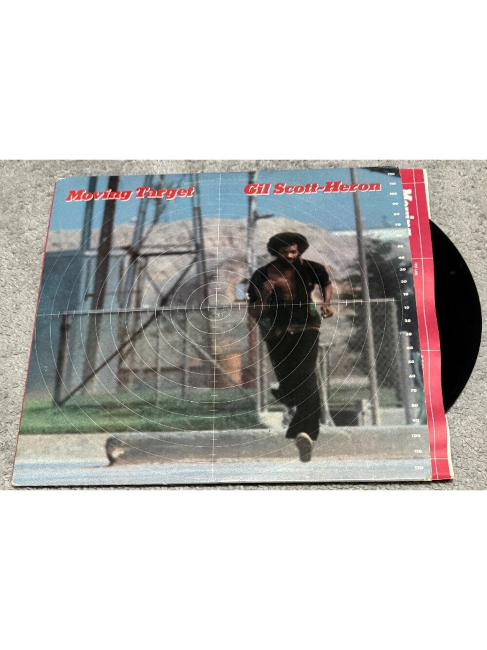Vintage Gil Scott-Heron “Moving Target” 1982 LP Jazz, Funk, R&B Soul 12" Record